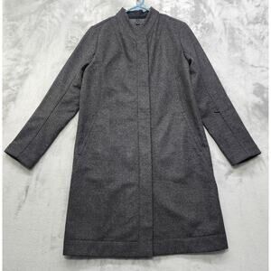 Lululemon Jacket Womens 4 Grey Heathered‎ Black Wool All Days Soft Shell NO VEST